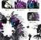 Halloween Skull Wreath for Front Door with Lights, 20 Inch Pre-Lit Black Purple Rose Spider, Gothic Garland Creepy Decor for Home Wall Porch Outdoor Indoor